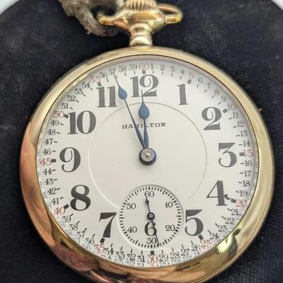 1920's Hamilton Railroad Grade Pocket Watch 