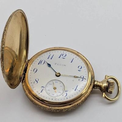 Antique 14K Gold Elgin Pocket Watch 