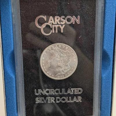 1883-CC Morgan Silver Dollar In GSA Case