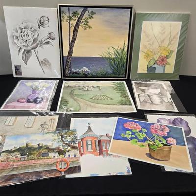 Original Art Paintings By H Vincent: Scenics, Florals 