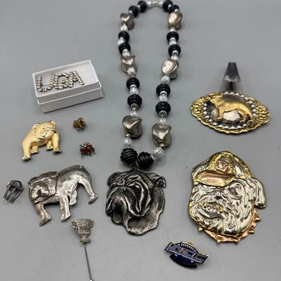 UGA “Dawgs” Costume Jewelry Lot