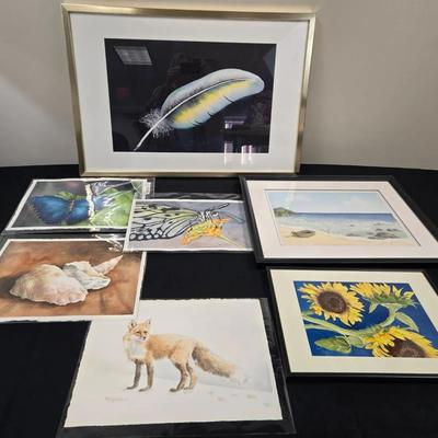 7 Piece Art Originals By Harriet Vincent Nature Scenes