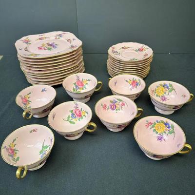 Black Knight Hohenberg Bavaria Tea Cup, Saucer & Dessert Plate Lot