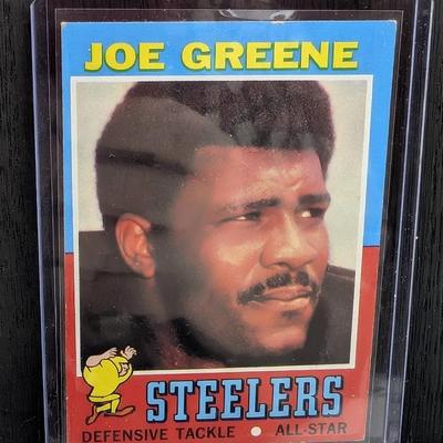 1971 Topps Football #245 "Mean" Joe Greene Rookie Card