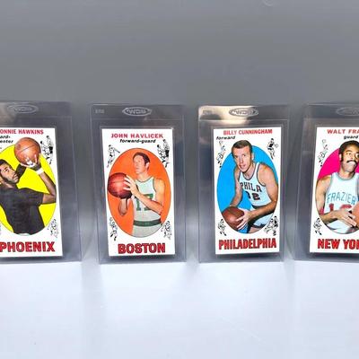 (4) ‘69-‘70 Topps Basketball Star Cards