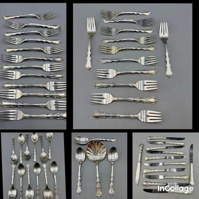 International Sterling Silver 52 Piece Flatware Set 