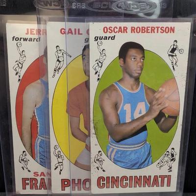 Three 1969 Topps Basketball Cards