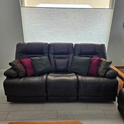 Leather Recliner Sofa