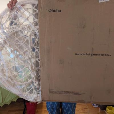 Macrame hanging chair - new! 