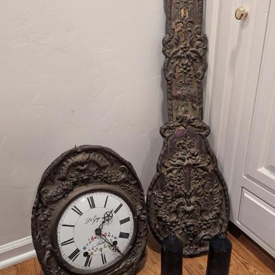 Sale Photo Thumbnail #110: Antique French Comtoise clock!