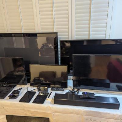 Sale Photo Thumbnail #120: Lot's of TV's tested and working w/ remotes!