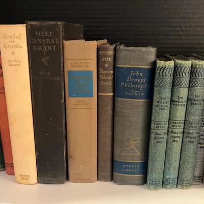 Vintage Book Collection Featuring Nancy Drew & Literary Classics