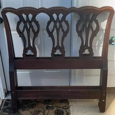 Antique Mahogany Decorative Headboard
