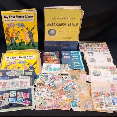 Worldwide Stamp Collection Featuring Ambassador & Beginner Albums, First Day Covers & Early World Cu