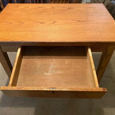 Wooden Desk, One Drawer 3ftx3ftx2ft