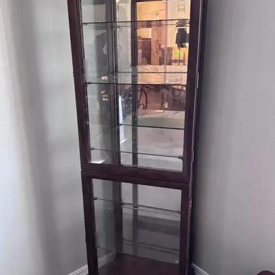 Curio Cabinet – 64”H × 19.5”W × 18”D