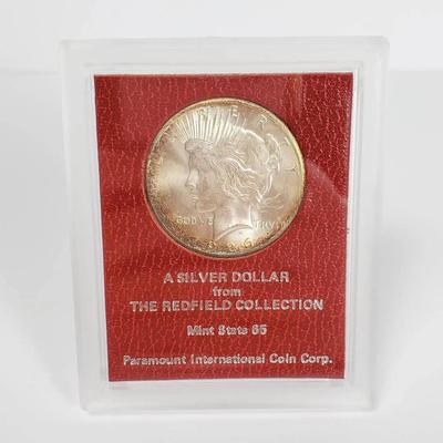 Redfield Collection 1926 S Peace Dollar - 90% Silver, Paramount International