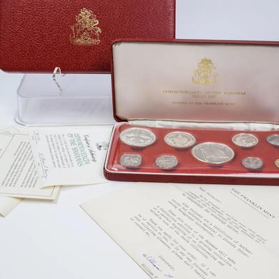 1975 Bahamas Proof Sets (2) With Sterling & 800 Silver Coins - Franklin Mint