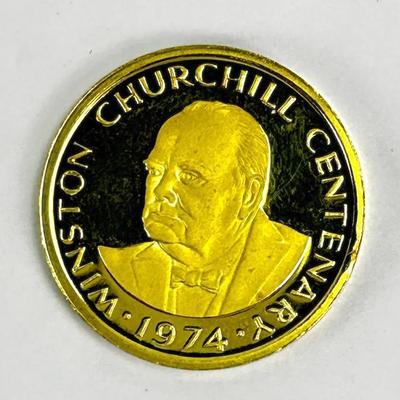 50% Gold 1974 Turks And Caicos Island 50 Crown Proof Coin, With Certificate