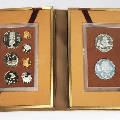 1973 Cook Islands 9 Coin Proof Set With 2 Stering Silver Coins - Lot 2 Of 2