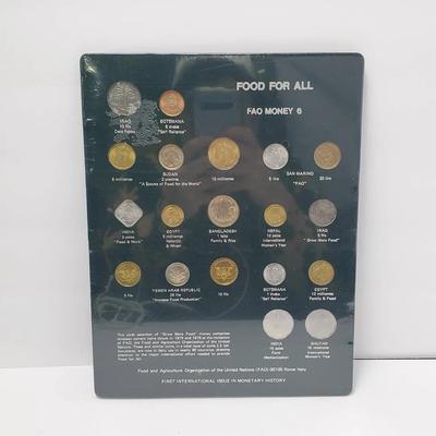 1975-76 UN FAO Money Coin Set Number 6 - Food For All