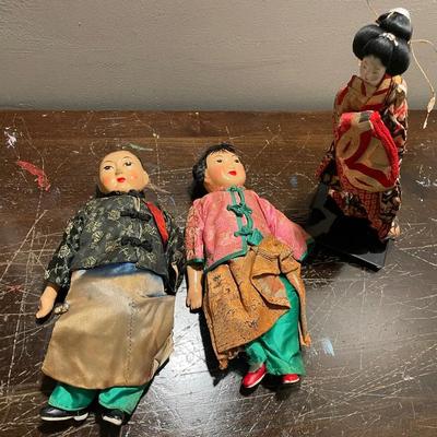 Handmade Asian Dolls- Hand-painted, Composite
