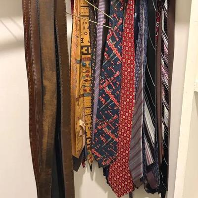 Vintage Men’s Ties & Belts 