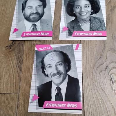 Signed WJZ13 Anchor Cards 