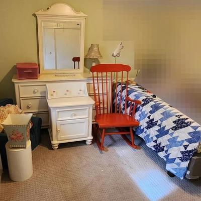 Children's Furniture - Bedroom Dresser Set, Single Bed Frame, Book Shelf, Chair, Stool And More!
