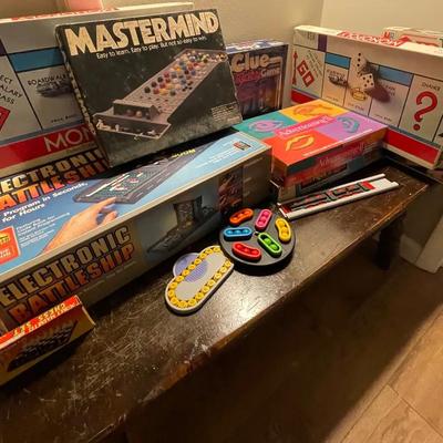 Electronic Battleship & Large Board Game - Tabletop Game Lot