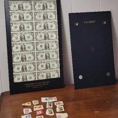 Vintage/Antique New And Used USA Stamps And Currency