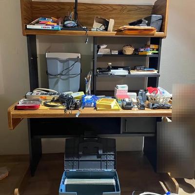 Office Supply Mystery Lot, Includes Desk And Chair