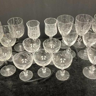 Vintage Princess House, Tiffin-Franciscan Crystal Wine Glasses & Goblets & More