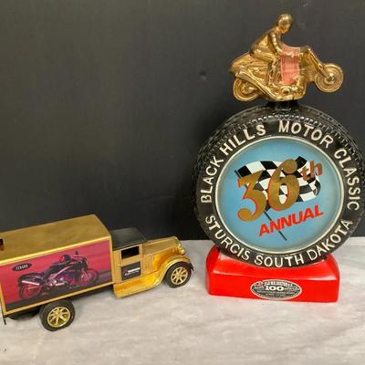 Yamaha Truck Bank & Sturgis Decanter