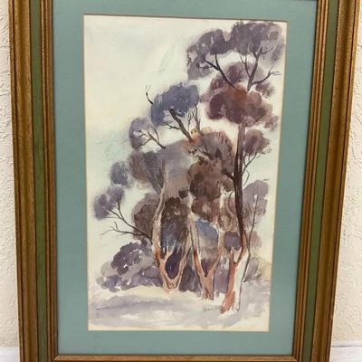 Watercolor of Trees by Chanel
