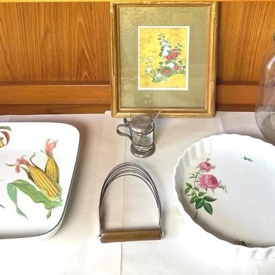 Royal Worcester Square Buffet Dish, Christineholm Quiche Dish, with Additional Dishes