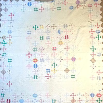Antique Hand-sewn Country Quilt 