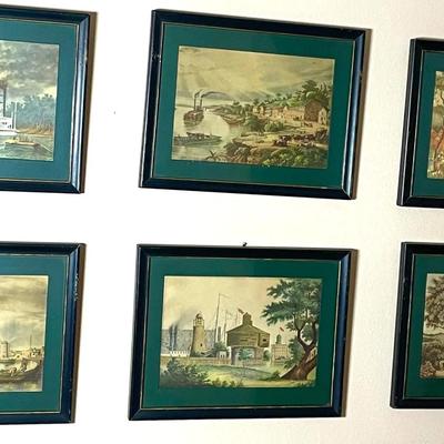 Currier & Ives W.J Bennett Framed Prints