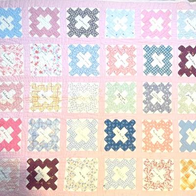 1930’s Friendship Quilt 