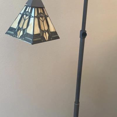 Tiffany Style Mission Stained Glass Floor Lamp