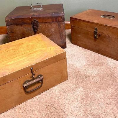 Antique Wooden Boxes 