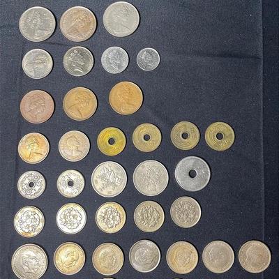 World Coins from United Kingdom, Spain, South Korea, & More