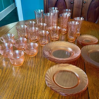 020-KIT: Pink Depression Glass Assortment