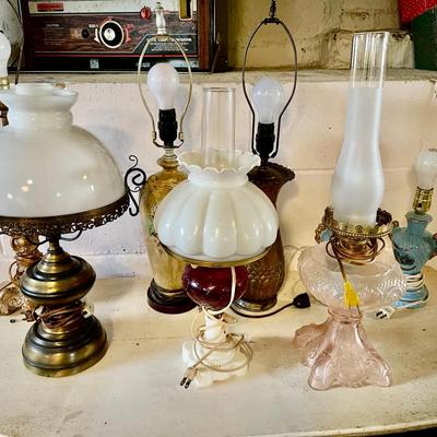 050-CEL: Eclectic Vintage Table Lamps