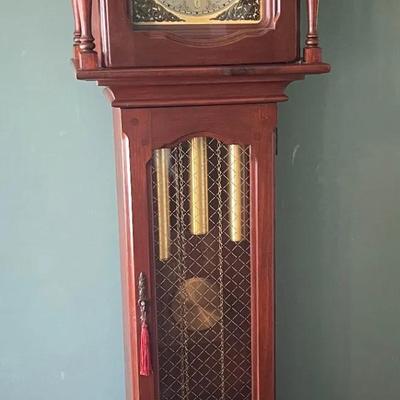 003-DR: New England Clock Co. “Abel Cottey” Grandfather Clock