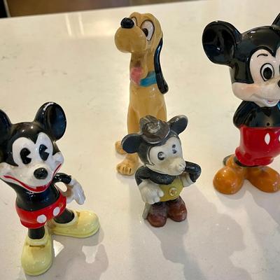 037-MM: Four Vintage Disney Figurines 