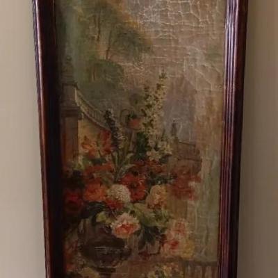 Sale Photo Thumbnail #15: Decorative Floral Urn Print 62x20"