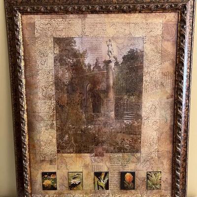 Sale Photo Thumbnail #3: Botany Journal II 36x46 Ornate Framed Art Print By Kemp