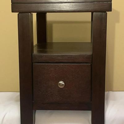 Sale Photo Thumbnail #5: Single Drawer Wood Nightstand 