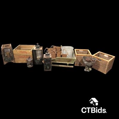 DS417 - Assorted Baskets and Wooden Boxes